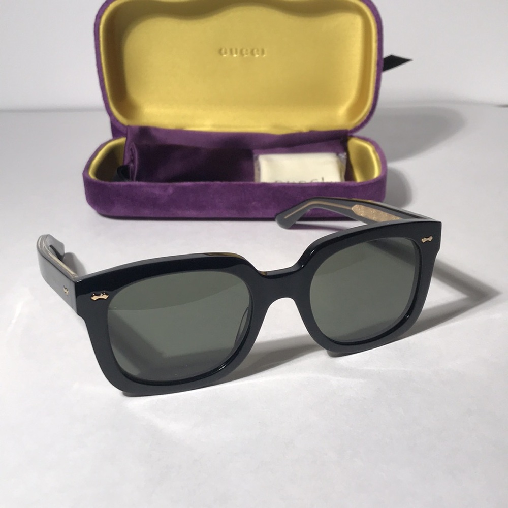 New Authentic Gucci GG0912S 001 Black Square Sunglasses with Case - Picture 7 of 16